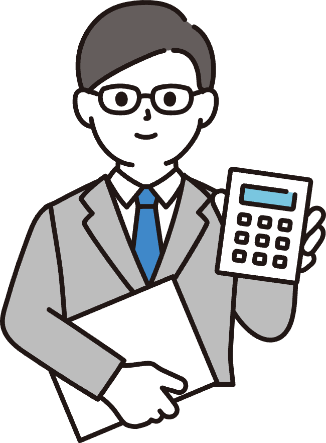 価格を提示しているビジネスパーソン